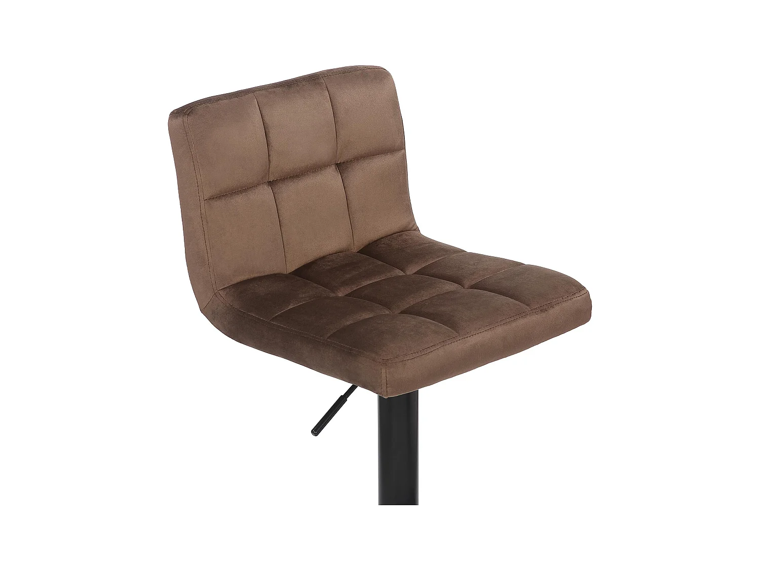 Lot de 4  Tabouret de bar - Velours - Marron - Feni