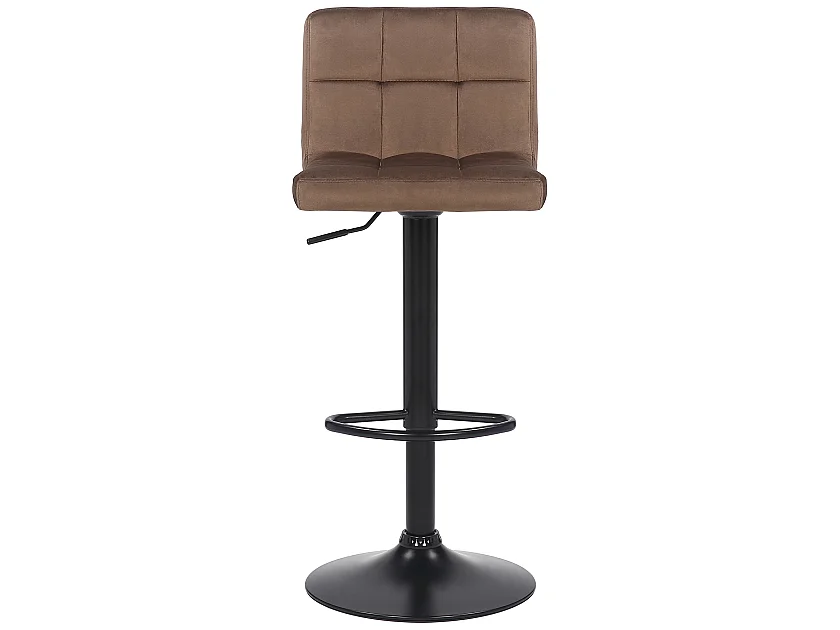 Lot de 4  Tabouret de bar - Velours - Marron - Feni