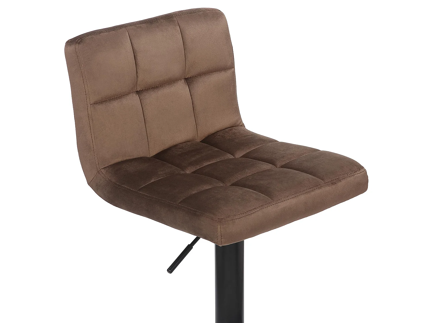 Lot de 4  Tabouret de bar - Velours - Marron - Feni