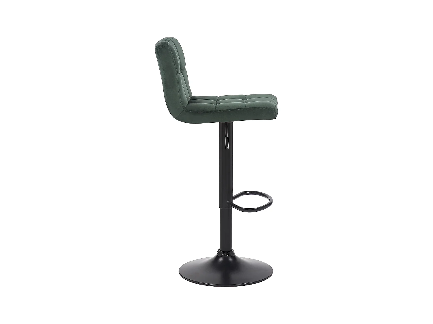 Lot de 4  Tabouret de bar - Velours - Vert - Feni
