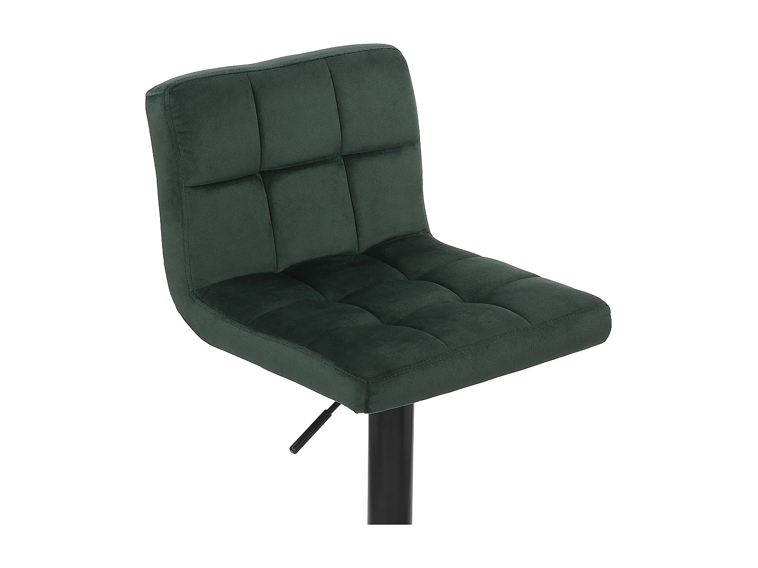 Lot de 4  Tabouret de bar - Velours - Vert - Feni