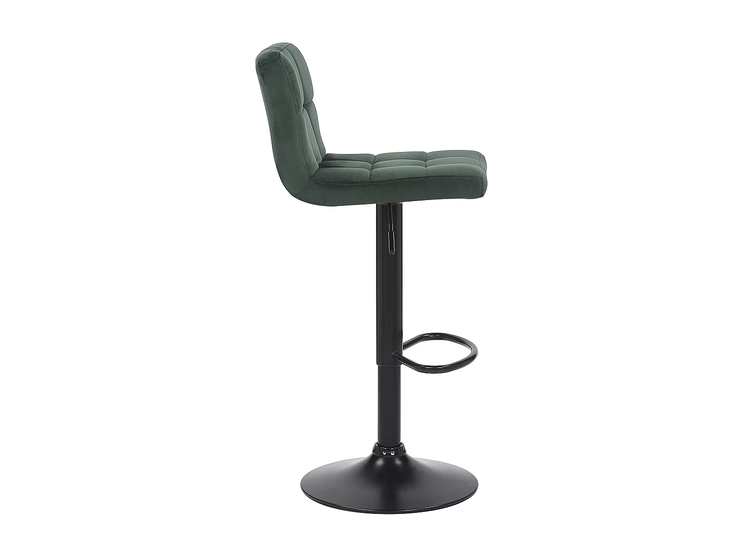 Lot de 4  Tabouret de bar - Velours - Vert - Feni