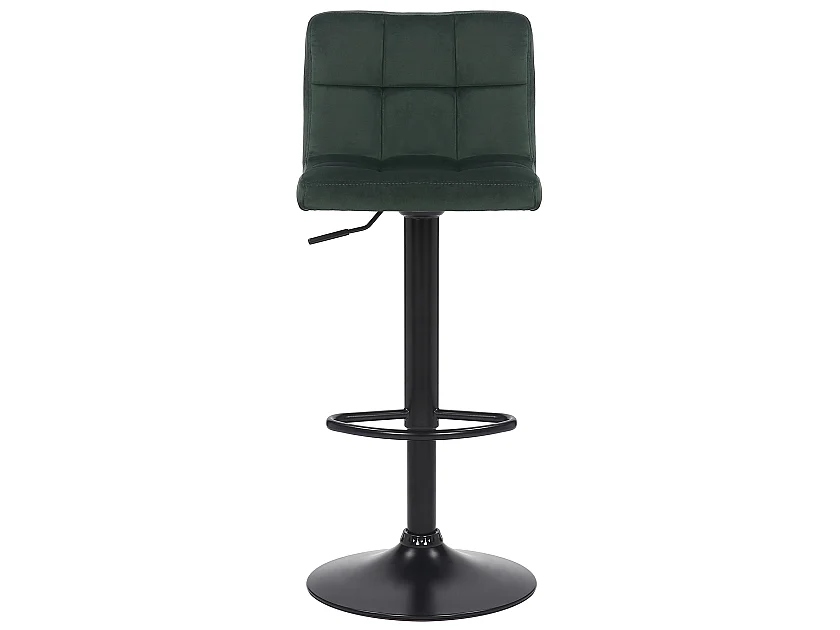 Lot de 4  Tabouret de bar - Velours - Vert - Feni