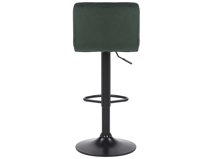 Lot de 4  Tabouret de bar - Velours - Vert - Feni
