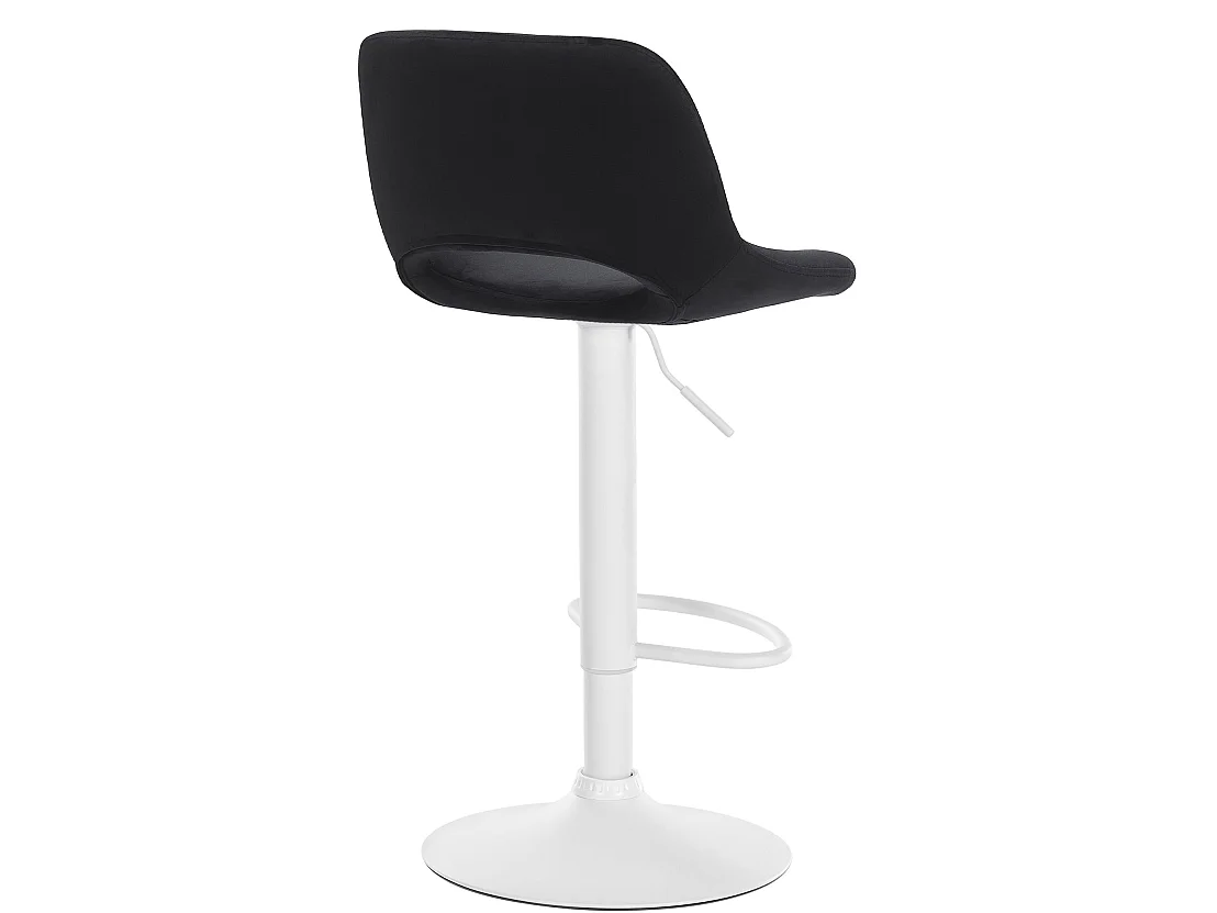 Lot de 2  Tabouret de bar - Velours - Noir - Camden