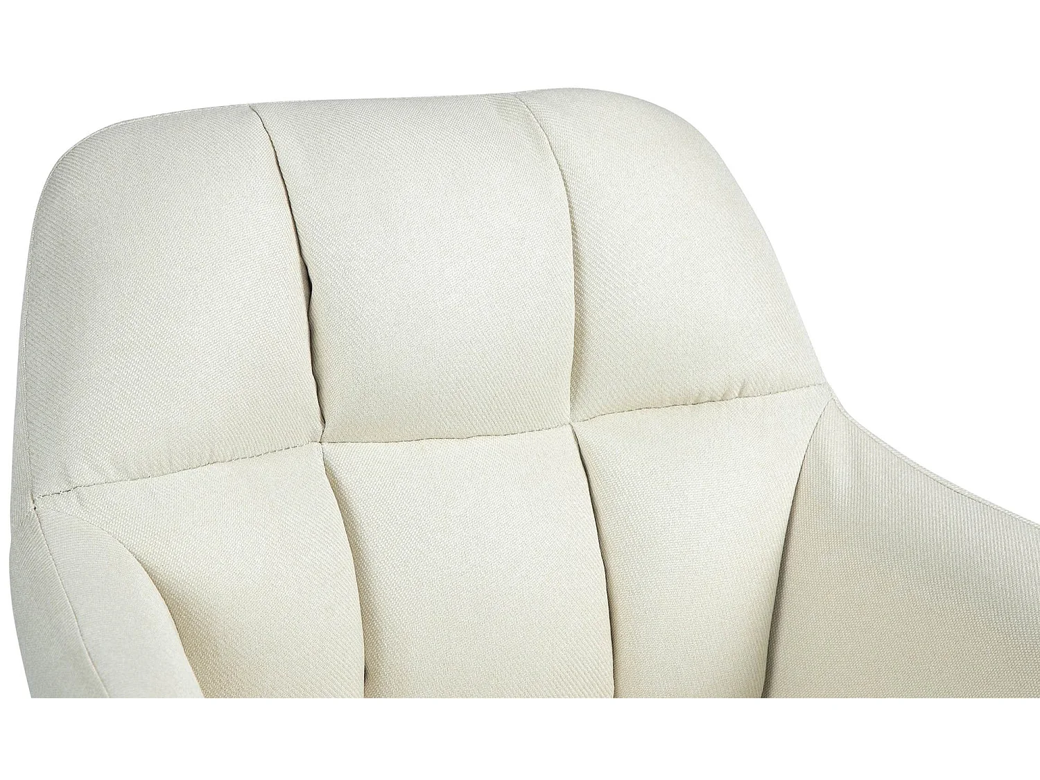 Tabouret de bar - Tissu - Crème - Natoma