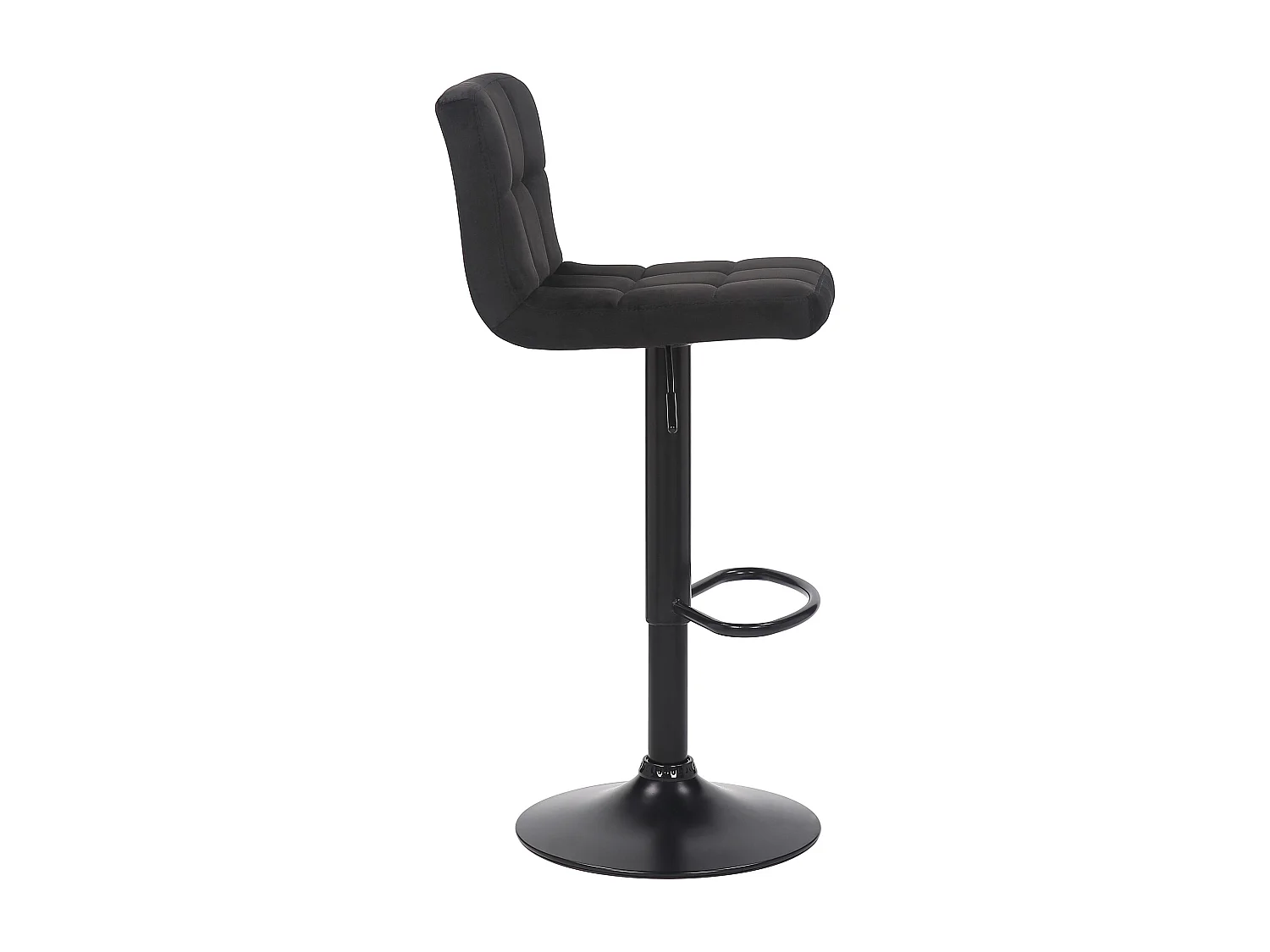 Lot de 4  Tabouret de bar - Velours - Noir - Feni