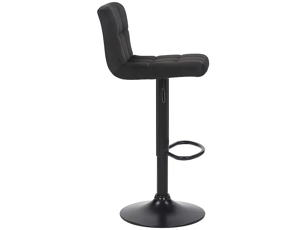 Lot de 4  Tabouret de bar - Velours - Noir - Feni