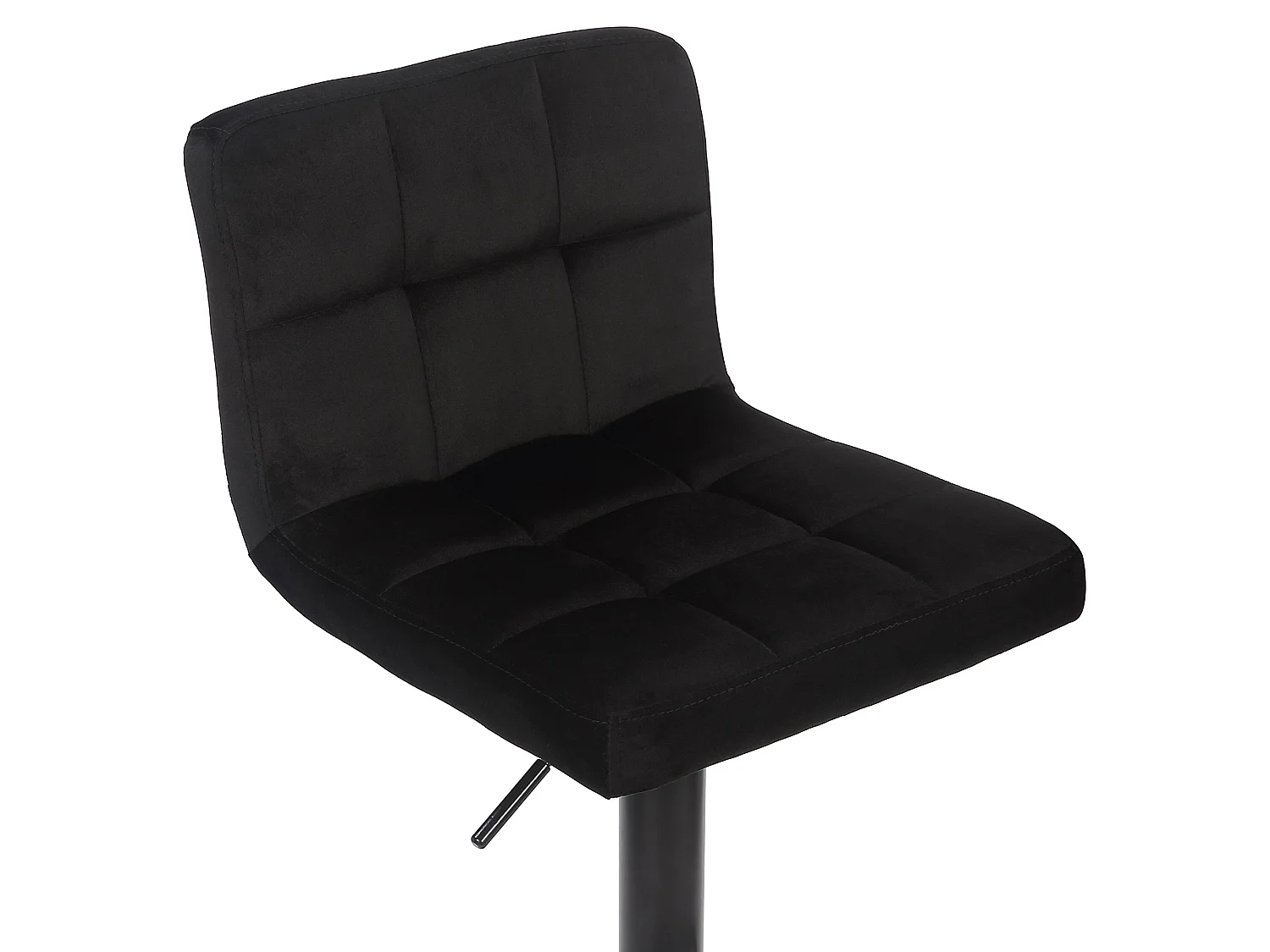 Lot de 4  Tabouret de bar - Velours - Noir - Feni