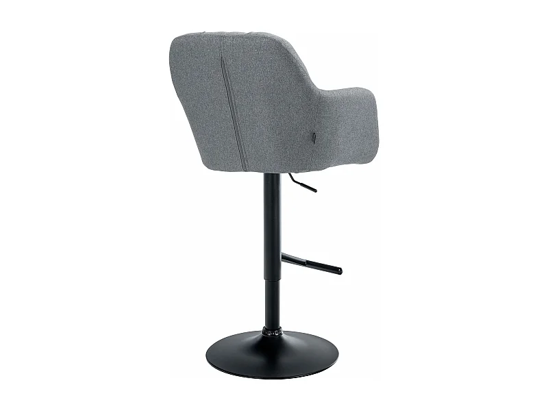 Tabouret de bar - Tissu - Gris - Natoma