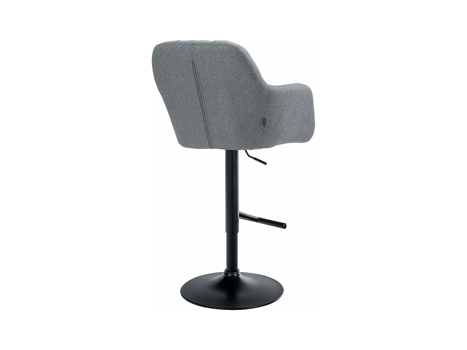 Tabouret de bar - Tissu - Gris - Natoma
