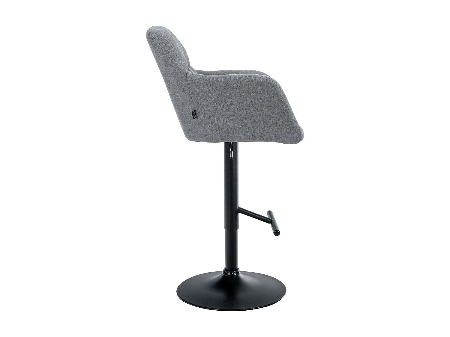 Tabouret de bar - Tissu - Gris - Natoma