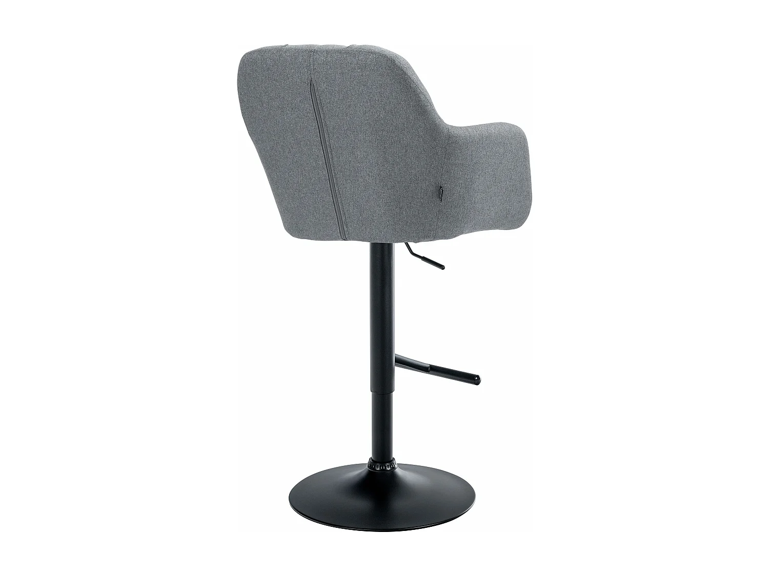 Tabouret de bar - Tissu - Gris - Natoma