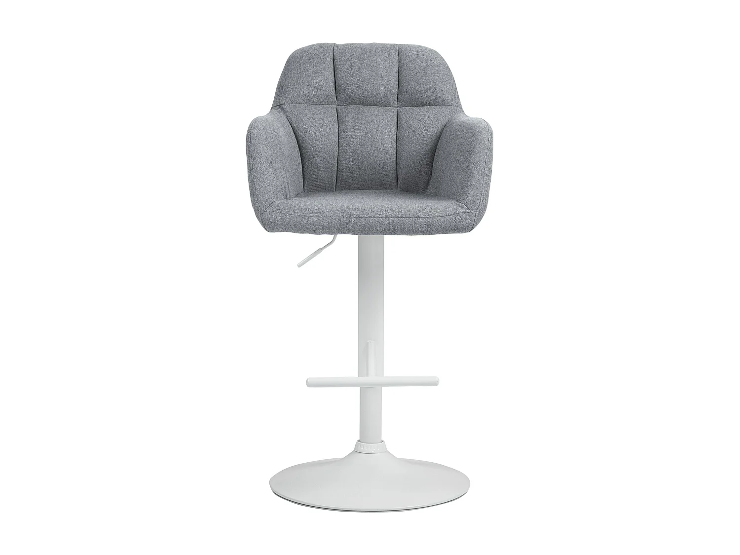 Tabouret de bar - Tissu - Gris - Natoma