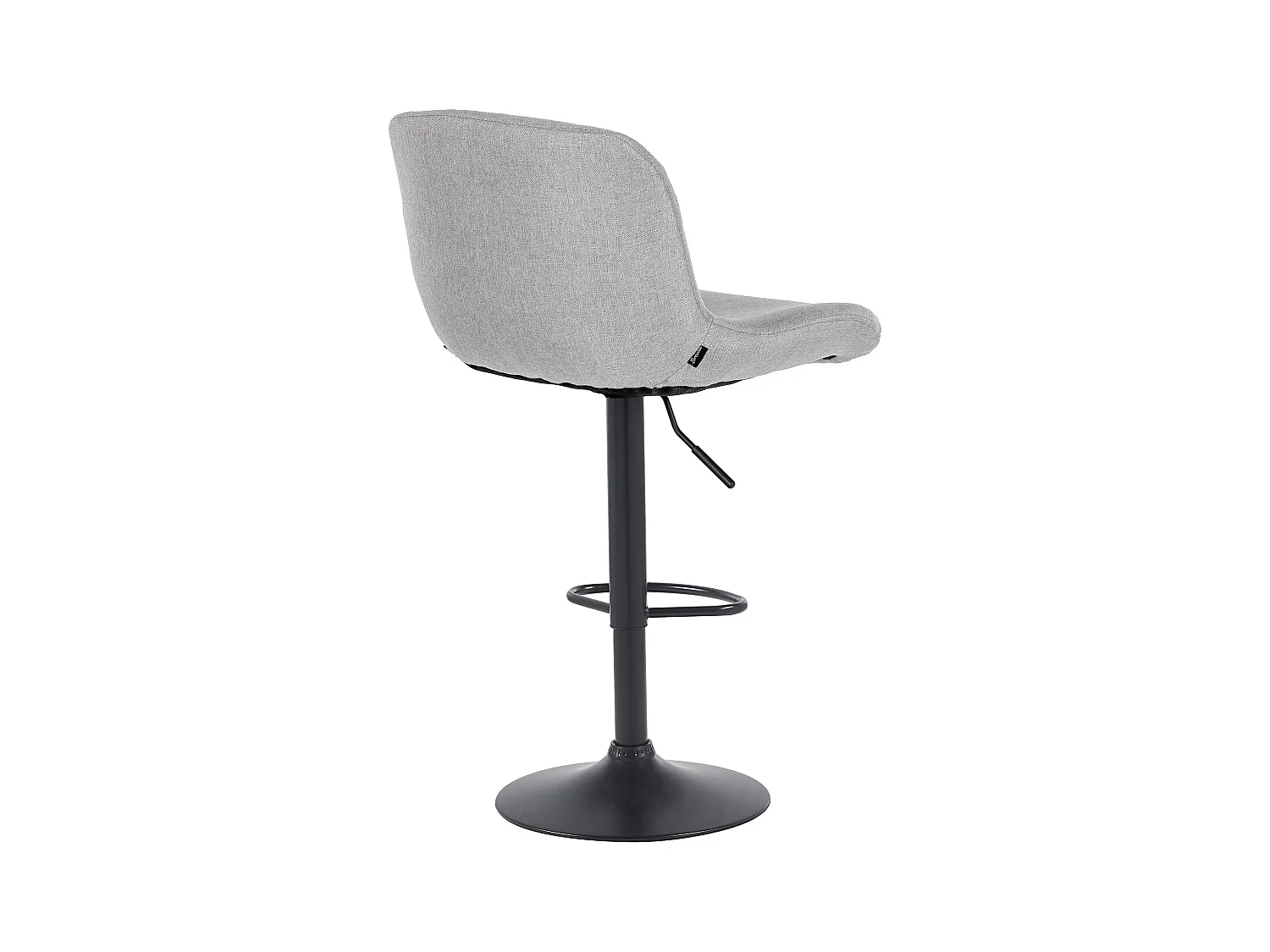 Tabouret de bar - Tissu - Gris clair - Solon