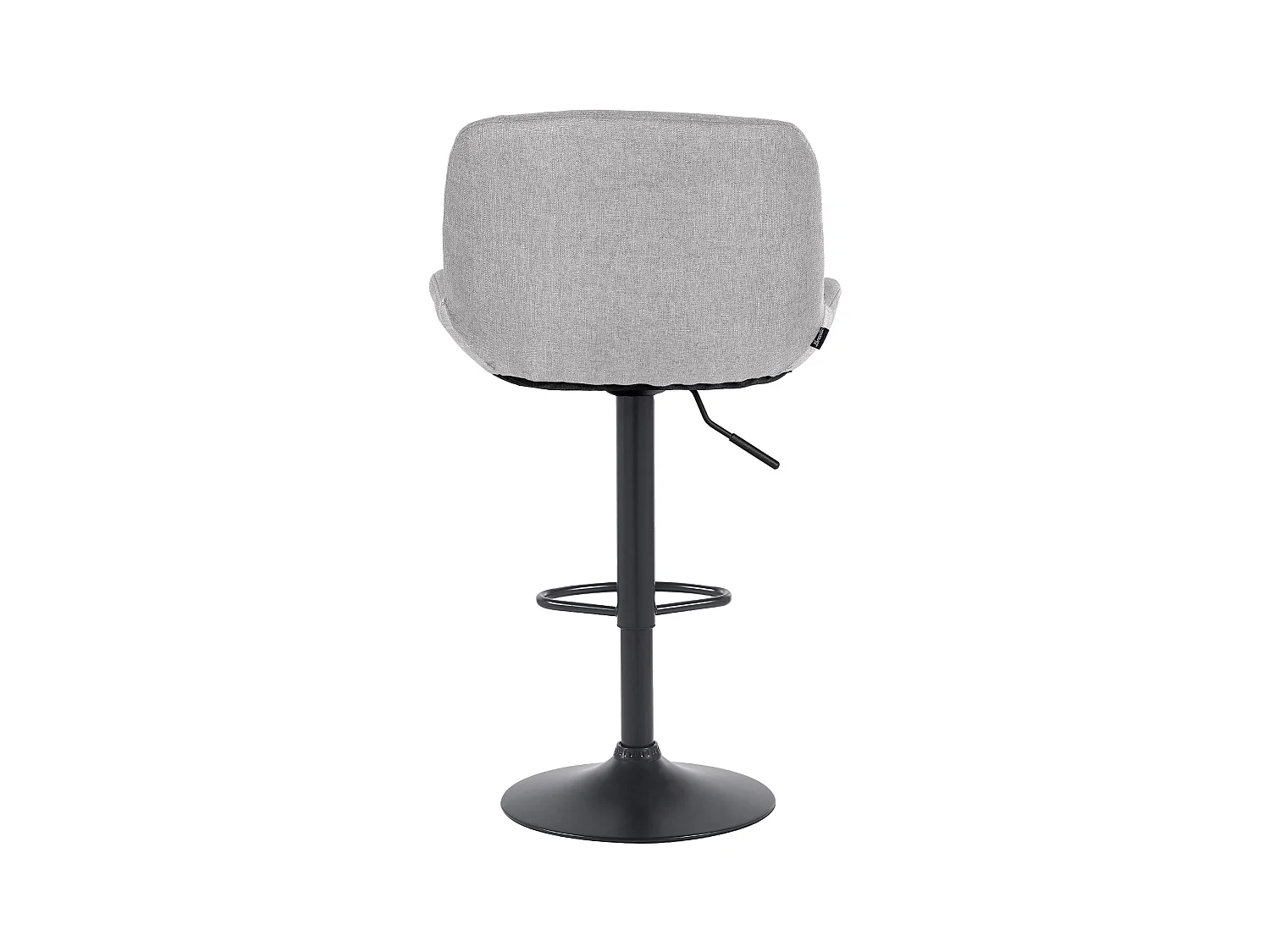 Tabouret de bar - Tissu - Gris clair - Solon