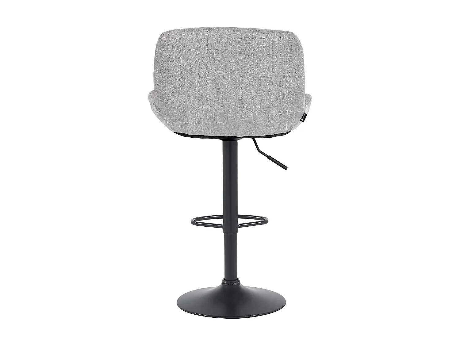 Tabouret de bar - Tissu - Gris clair - Solon
