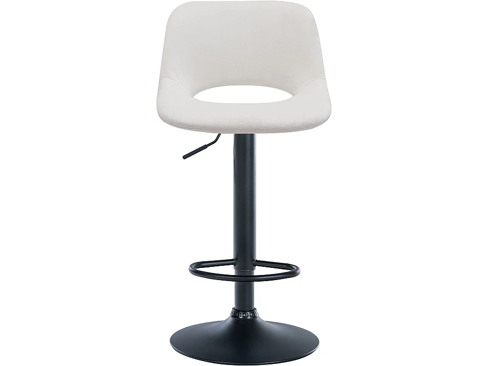 Lot de 2  Tabouret de bar - Velours - Crème - Camden
