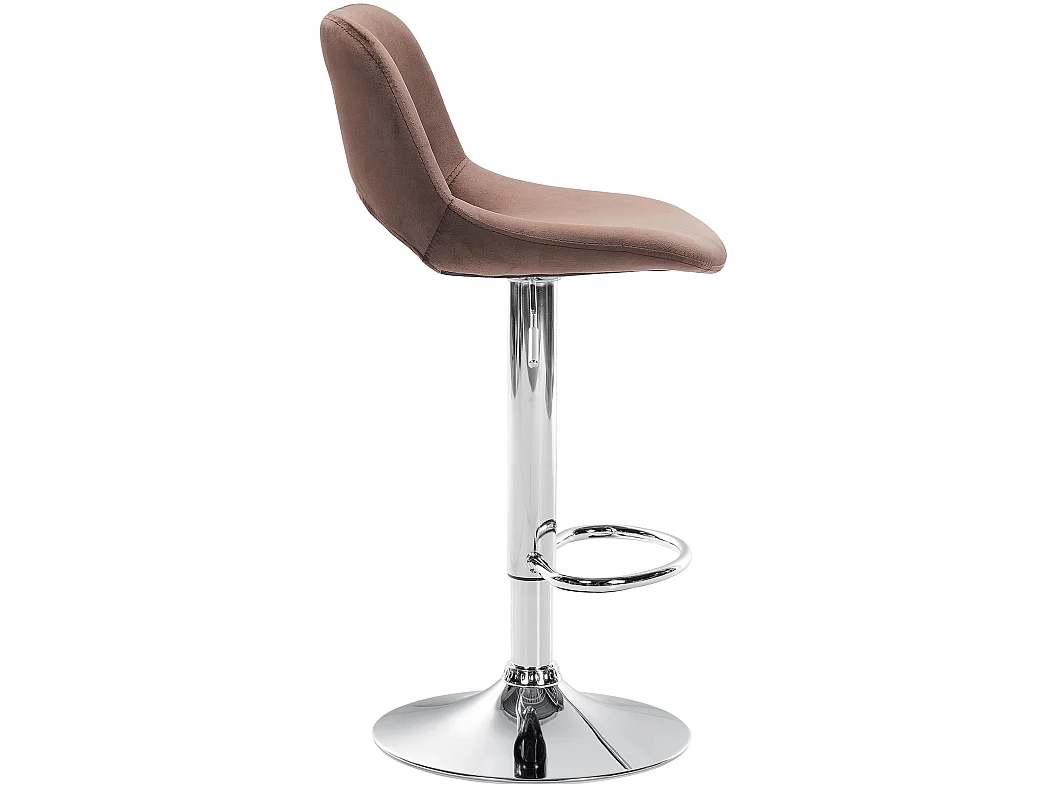 Lot de 2  Tabouret de bar - Velours - Marron - Camden