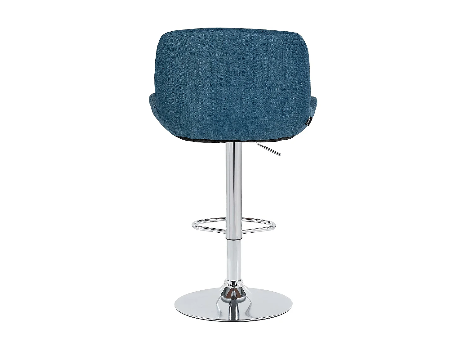 Tabouret de bar - Tissu - Bleu - Solon