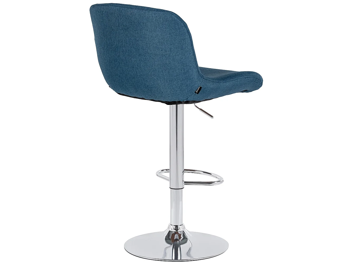 Tabouret de bar - Tissu - Bleu - Solon