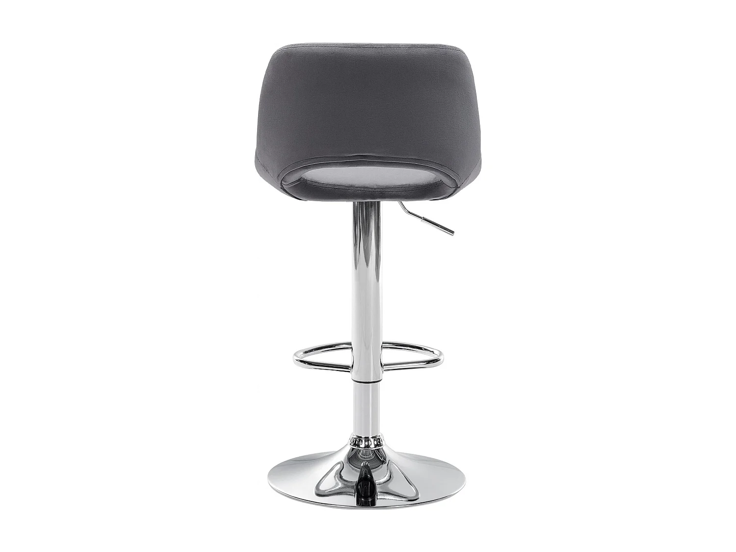 Lot de 2  Tabouret de bar - Velours - Gris foncé - Camden