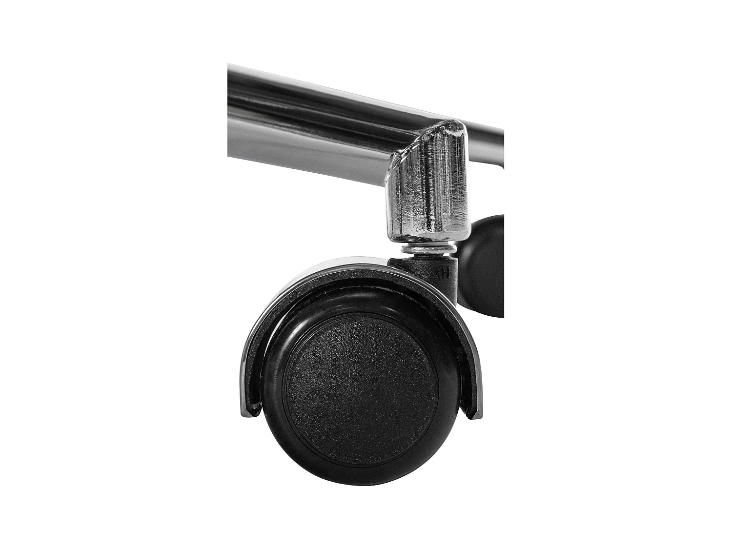 Chaise de bureau - Véritable cuir & Noir - Crème - Mollis