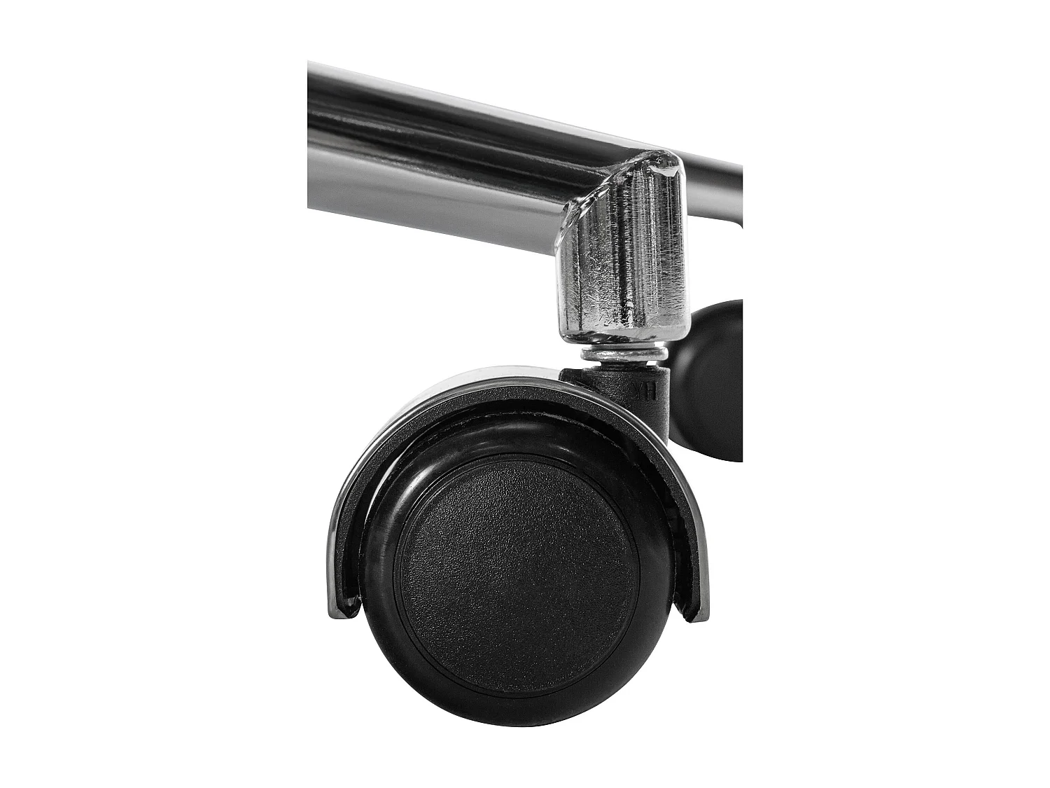 Chaise de bureau - Véritable cuir & Noir - Crème - Mollis