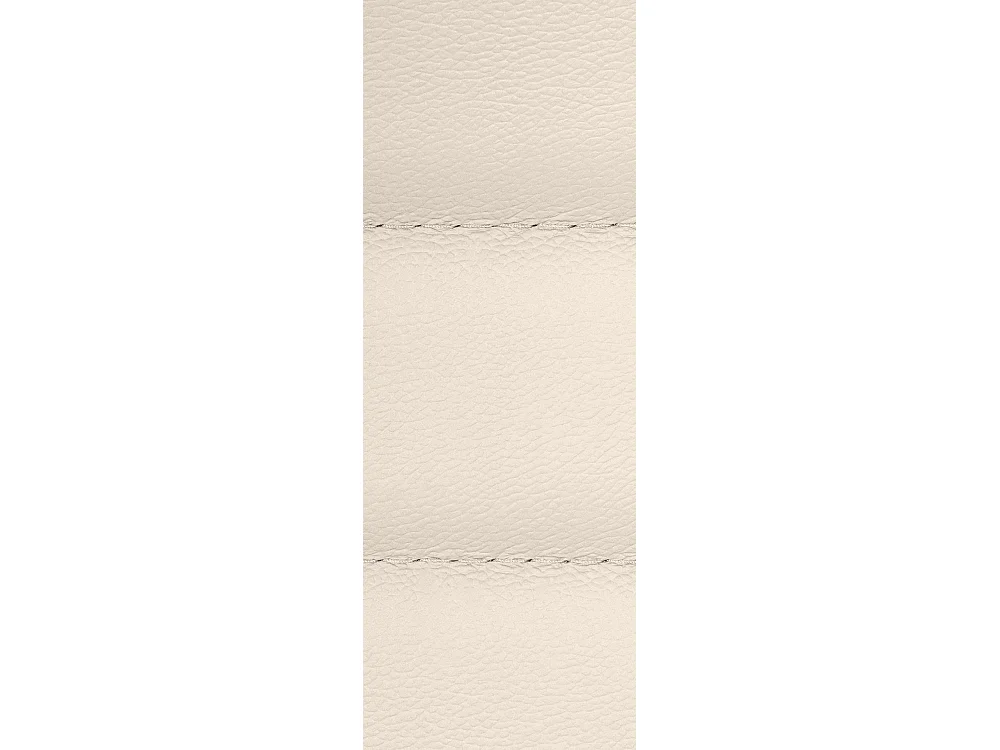 Chaise de bureau - Véritable cuir & Noir - Crème - Mollis