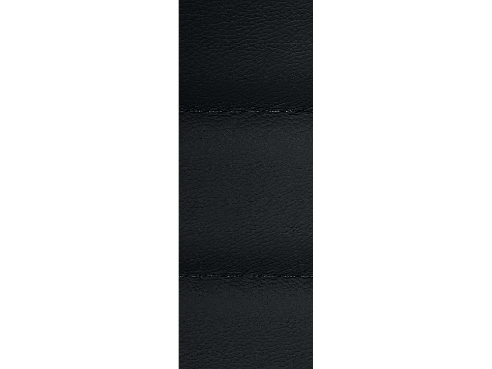 Chaise de bureau - Véritable cuir & Noir - Noir - Mollis