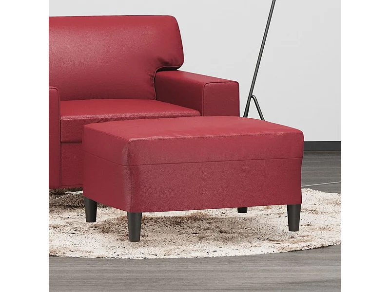 Fußhocker Weinrot 70x55x41 cm Kunstleder