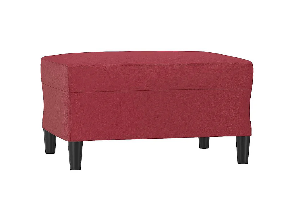 Poggiapiedi Rosso Vino 70x55x41 cm in Similpelle