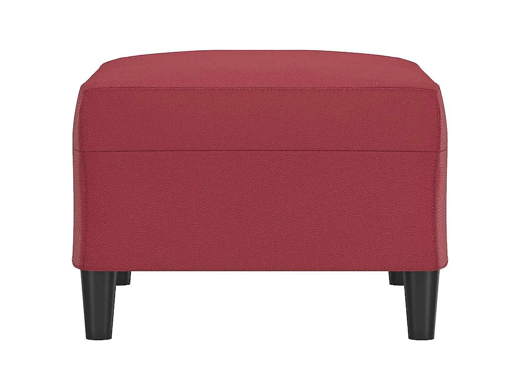 Poggiapiedi Rosso Vino 70x55x41 cm in Similpelle