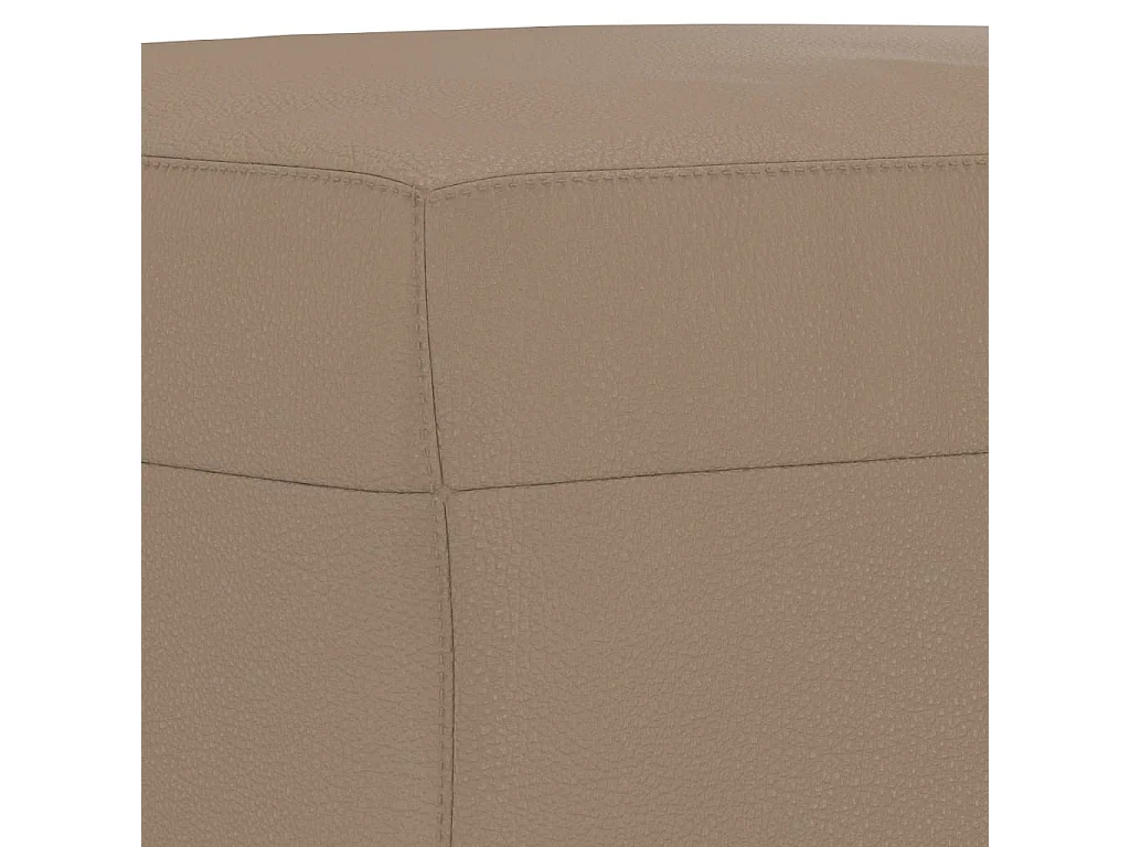 Voetenbank 70x55x41 cm kunstleer cappuccino