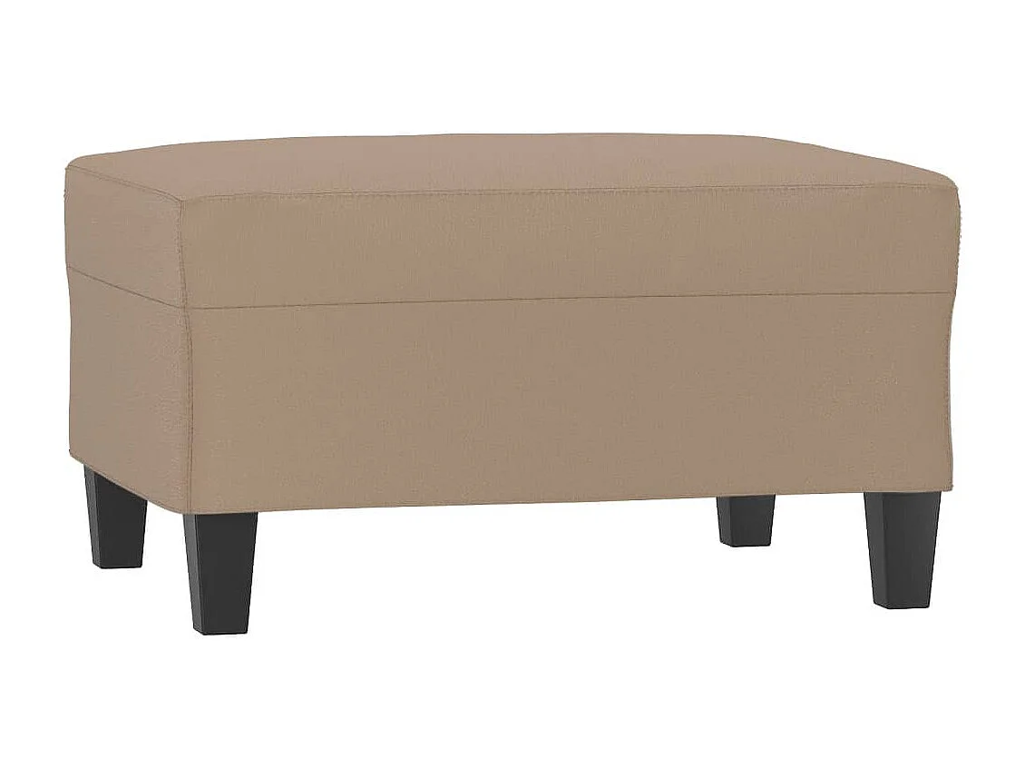 Fußhocker Cappuccino-Braun 70x55x41 cm Kunstleder