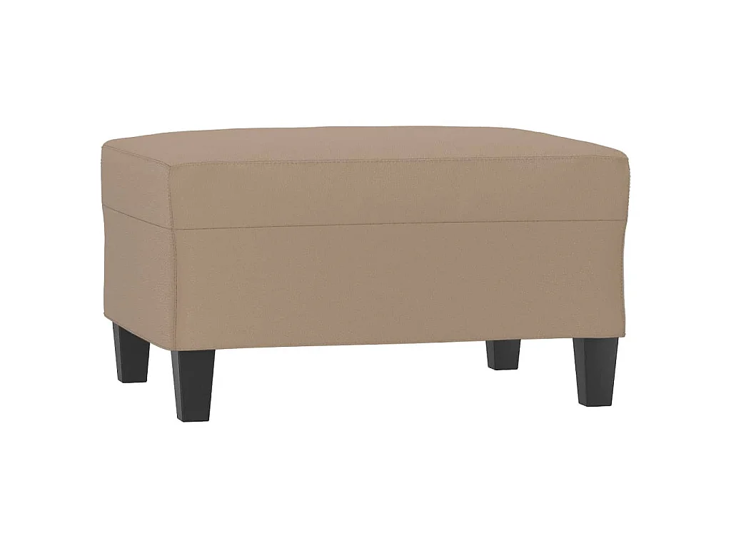 Podnóżek Cappuccino 70x55x41 cm Skóra Sztuczna Wytrzymały i Wygodny