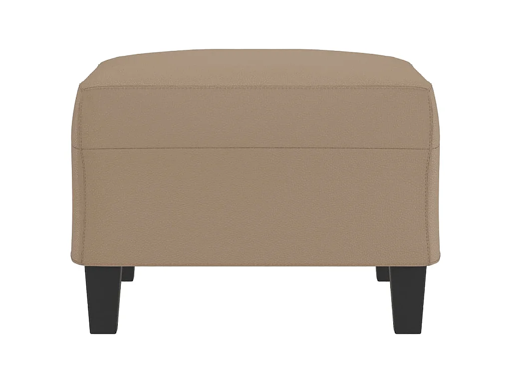 Podnóżek Cappuccino 70x55x41 cm Skóra Sztuczna Wytrzymały i Wygodny