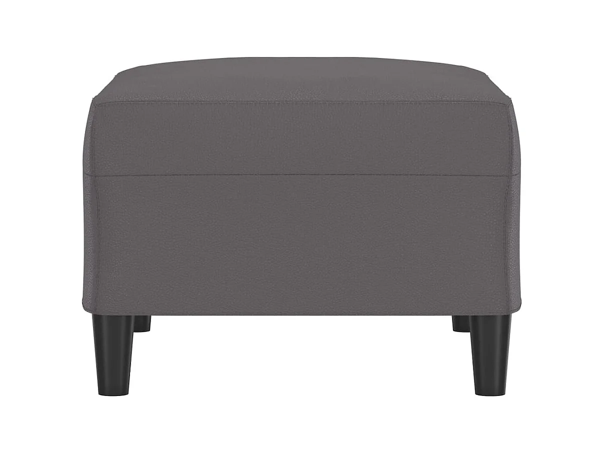 Repose-pied Gris 70x55x41 cm Similicuir