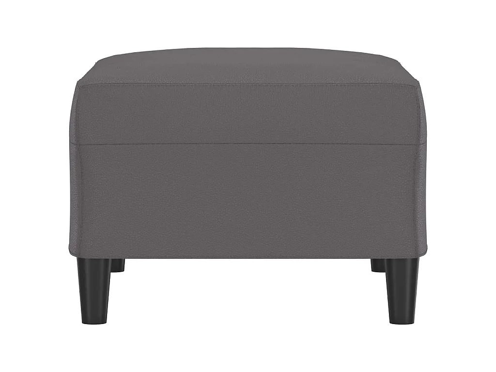 Voetenbank 70x55x41 cm kunstleer grijs