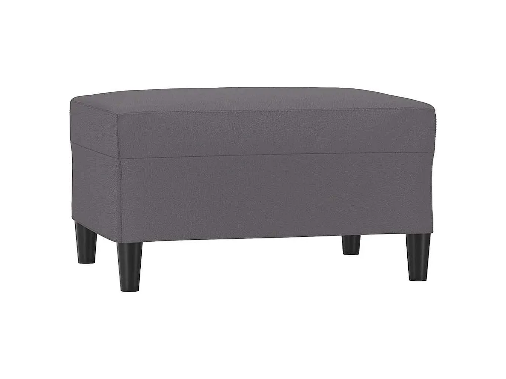 Poggiapiedi Grigio 70x55x41 cm in Similpelle