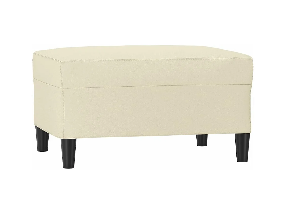 Repose-pied Crème 70x55x41 cm Similicuir