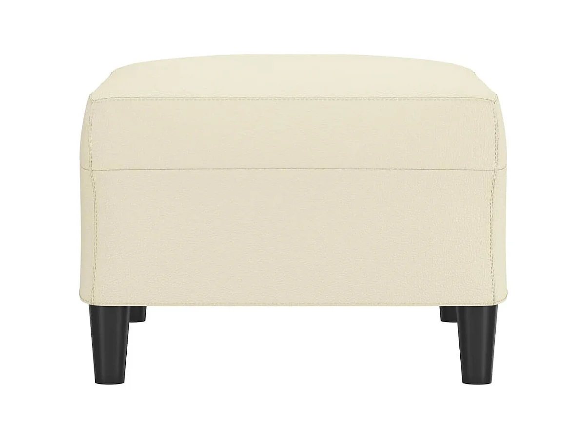 Repose-pied Crème 70x55x41 cm Similicuir