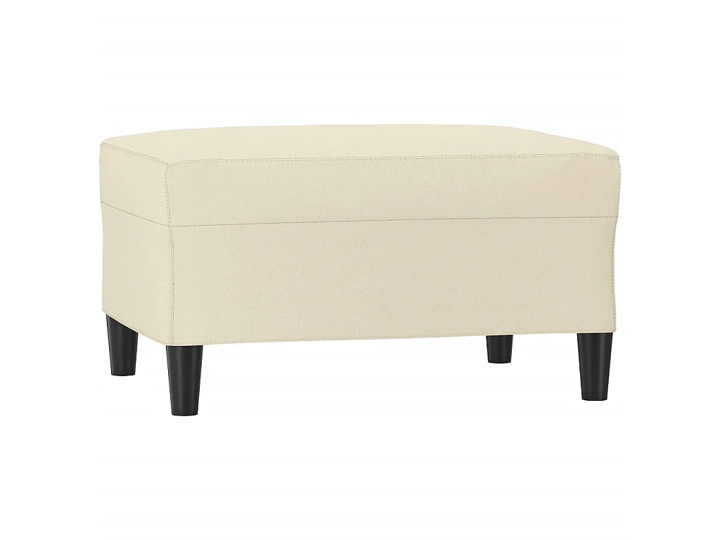 Repose-pied Crème 70x55x41 cm Similicuir