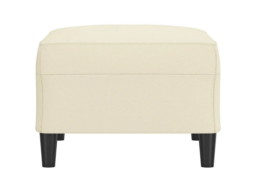 Repose-pied Crème 70x55x41 cm Similicuir