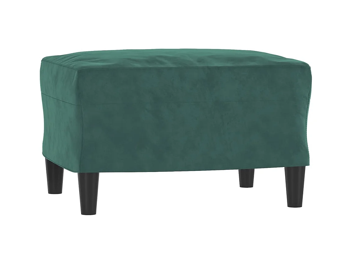 Repose-pied Vert foncé 60x50x41 cm Velours