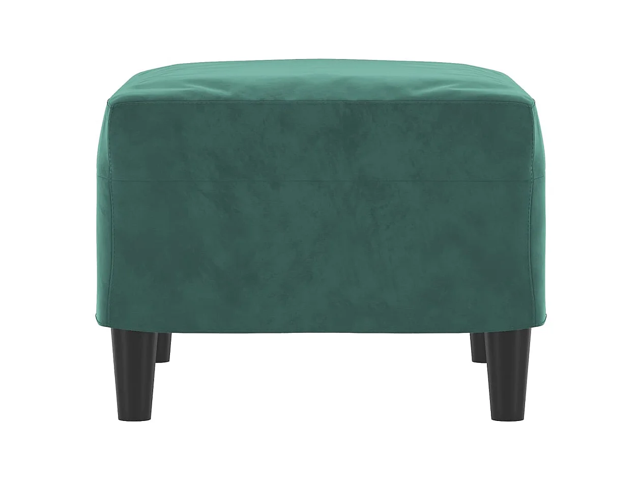 Repose-pied Vert foncé 60x50x41 cm Velours