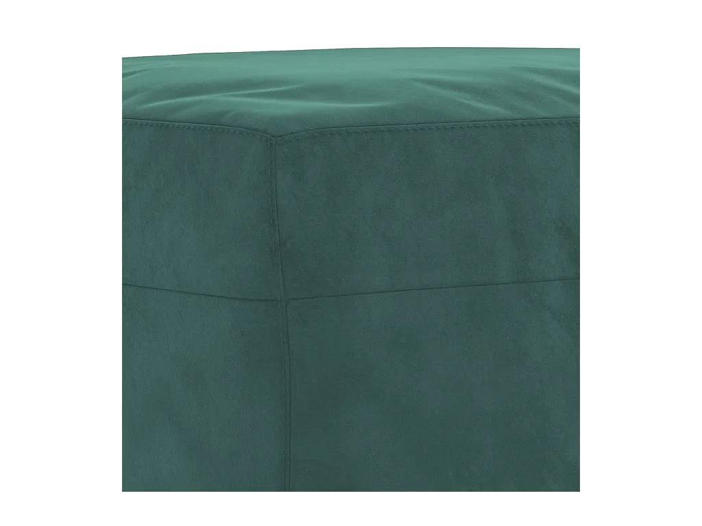 Repose-pied Vert foncé 60x50x41 cm Velours