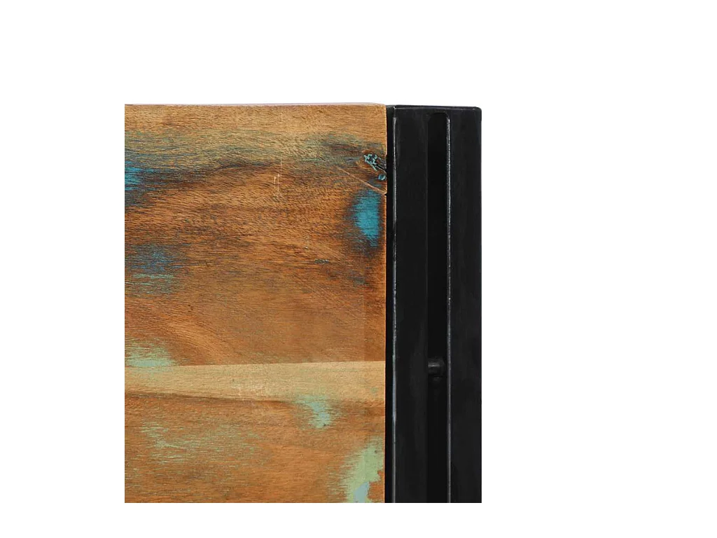 Zagłówek z litego drewna i żelaza 180 cm