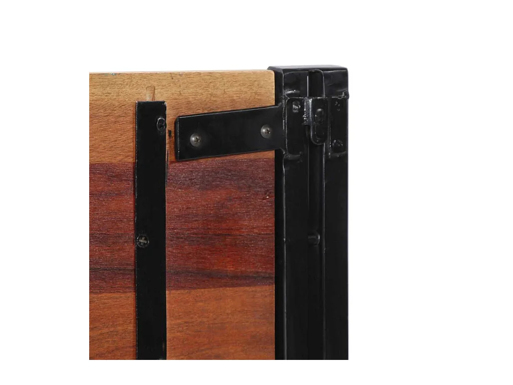 Zagłówek z litego drewna i żelaza 180 cm