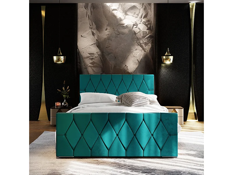 Polsterbett ADA 160x200 Itaka 39 mit Kopfteile, gepolstertes, - Matratze und mit Aufbewahrung unter Bett